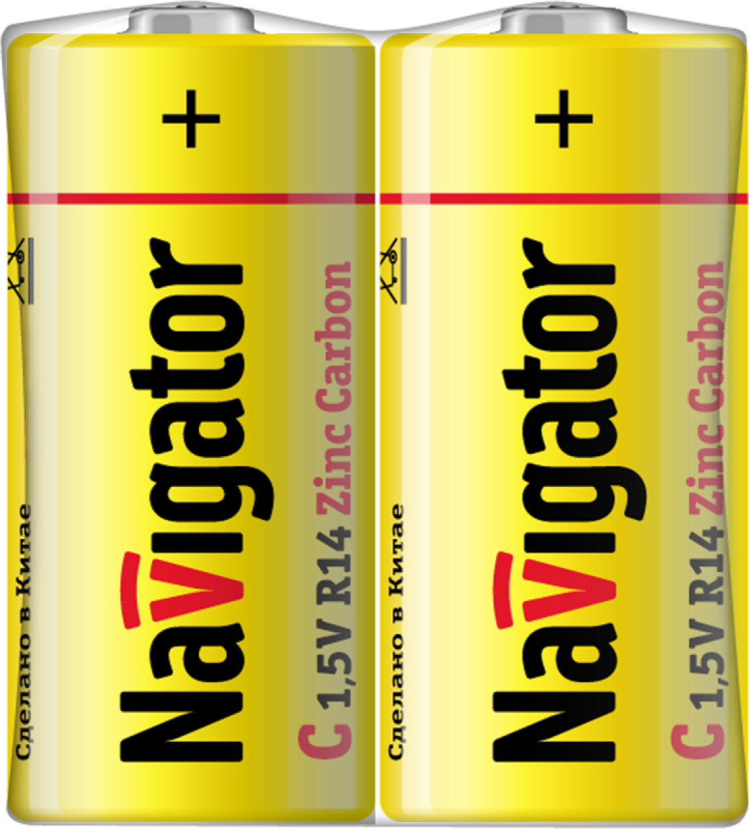 Изображение товара Элемент питания Navigator C/R14 94 760 солевая батарейка 1.5 В 5 лет гарантия