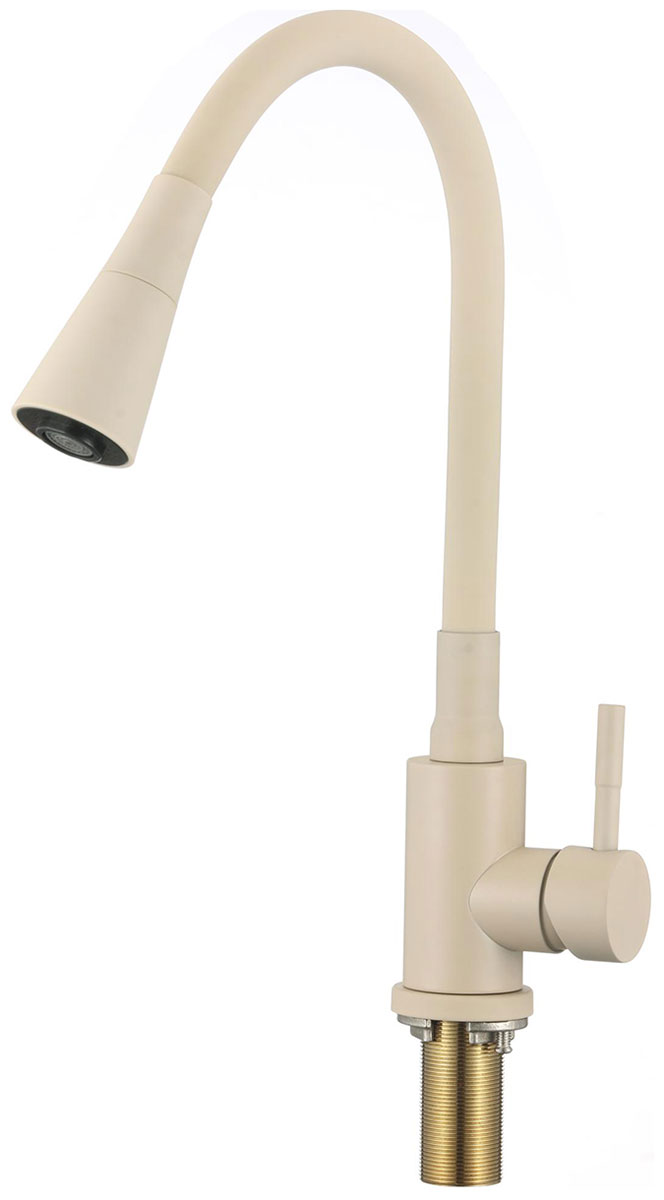 Изображение товара Смеситель для кухонной мойки Savol S-3002YM нержавеющая сталь бежевый