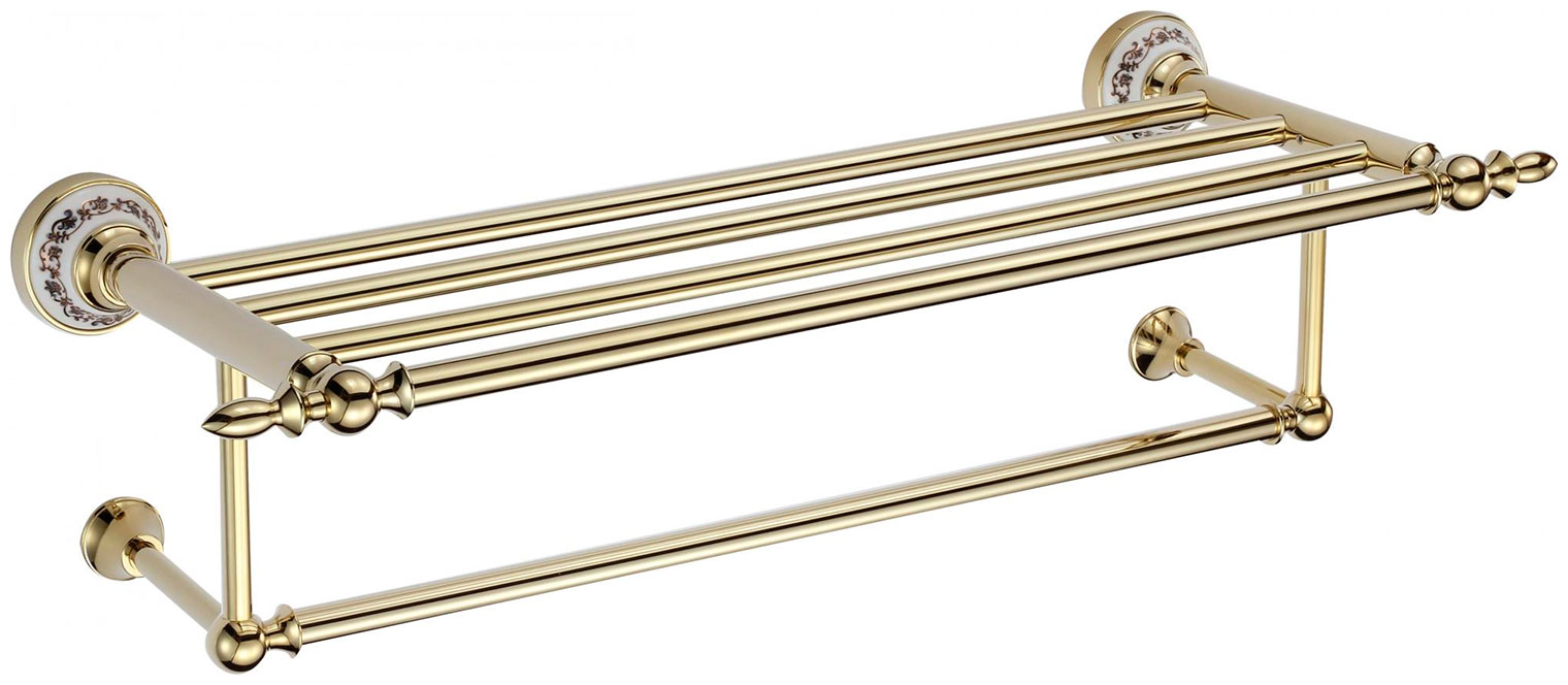 

Полка для полотенец 60 см Savol 68b S-06845B, Золото