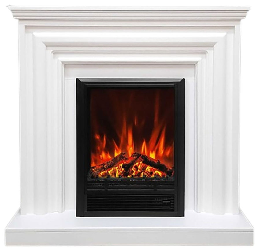 

Каминокомплект Elekam Vakanda с очагом Pulsar F2023G, белый