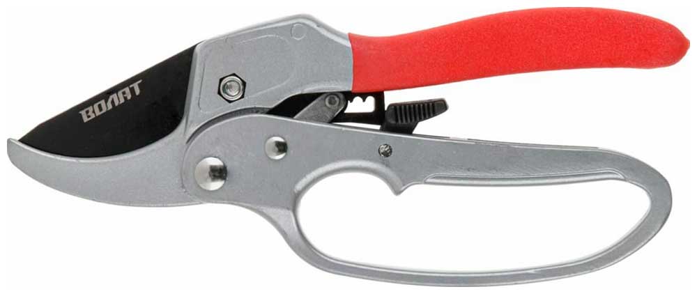 Изображение товара Контактный секатор Волат с храповым механизмом 59060-04 для обрезки веток