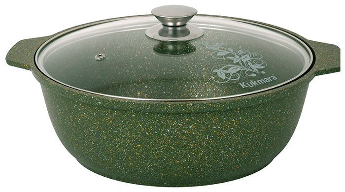 Изображение товара Кастрюля-жаровня Kukmara 4 л с стеклянной крышкой для духовки и плиты