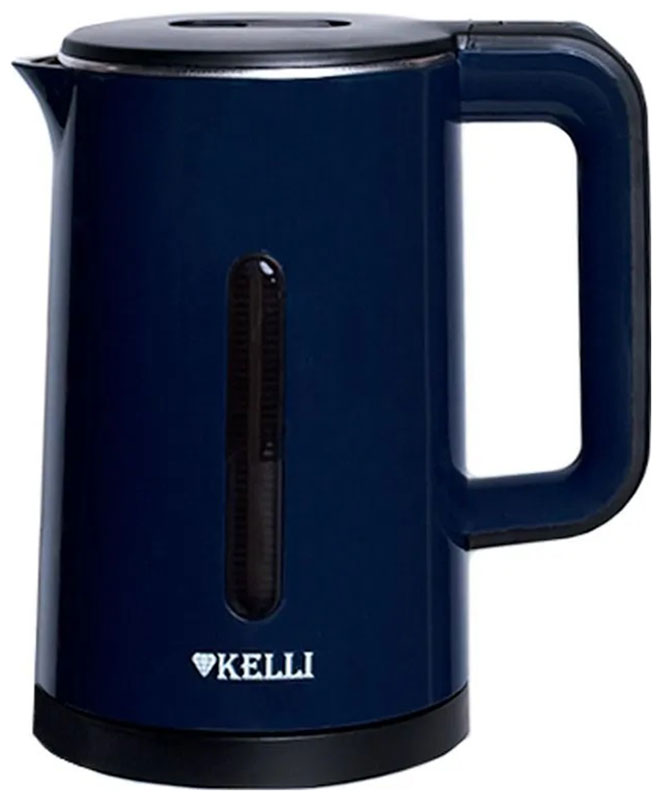 Изображение товара Электрочайник Kelli KL-1375B 1.8л синий для быстрого кипячения Изображение товара Электрочайник Kelli KL-1375B 1.8л синий для быстрого кипячения