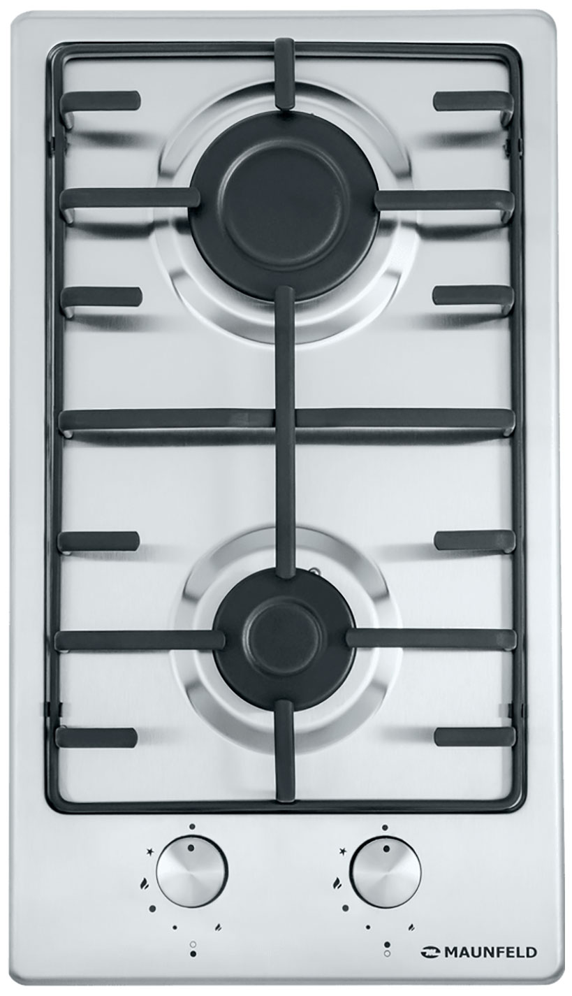 Изображение товара Газовая варочная панель Maunfeld EGHS.32.3ES нержавеющая сталь 2 конфорки турция