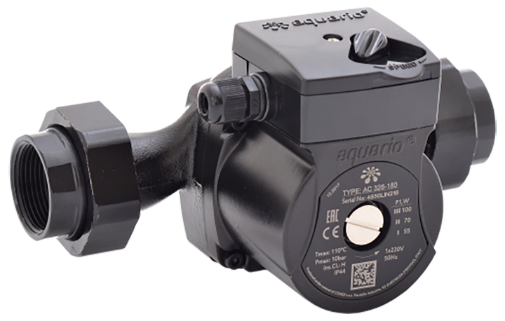 Изображение товара Циркуляционный насос Aquario AC 326-180 для систем отопления 100Вт max 110°C