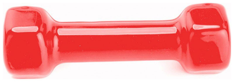 Изображение товара Гантель Bradex обрезиненная 1 кг красная для фитнеса и силовых тренировок