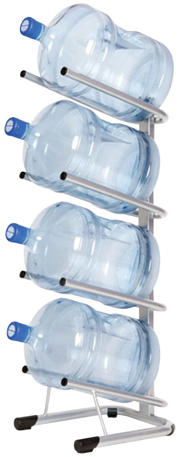 Изображение товара Стеллаж для хранения воды HotFrost на 4 бутыли, металл, серебристый