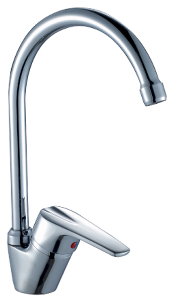 Изображение товара Кухонный смеситель Rossinka D40-23 хром с поворотным изливом и аэратором
