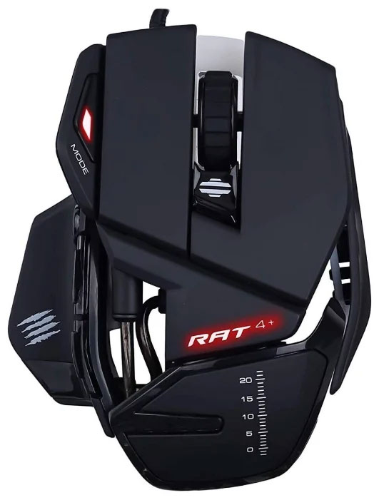 Изображение товара Мышь Mad Catz R.A.T. 4 Black с оптическим сенсором 7200 dpi