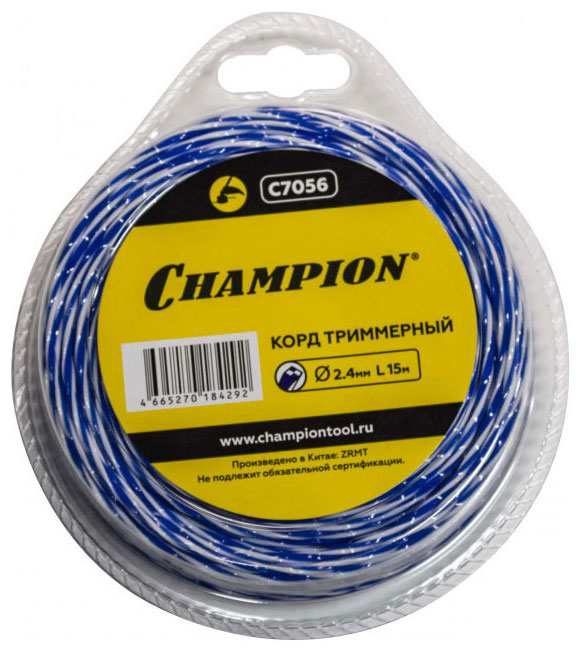 

Леска Champion Sky-cutter 2.4мм* 15м (витой квадрат) C7056