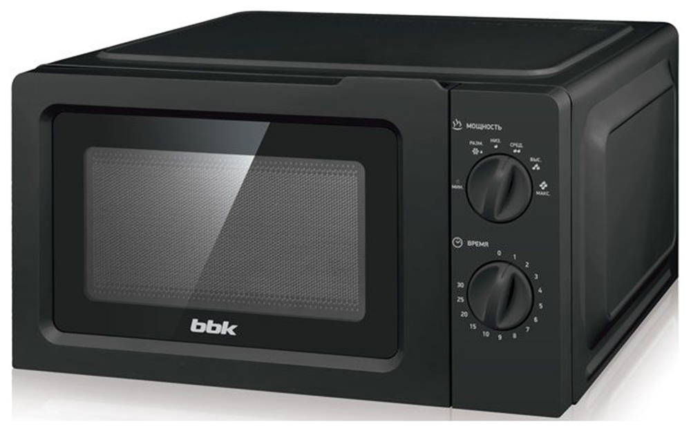 Изображение товара Микроволновая печь BBK 17MWS-782M/B черная 17 л мощность 700 Вт механика