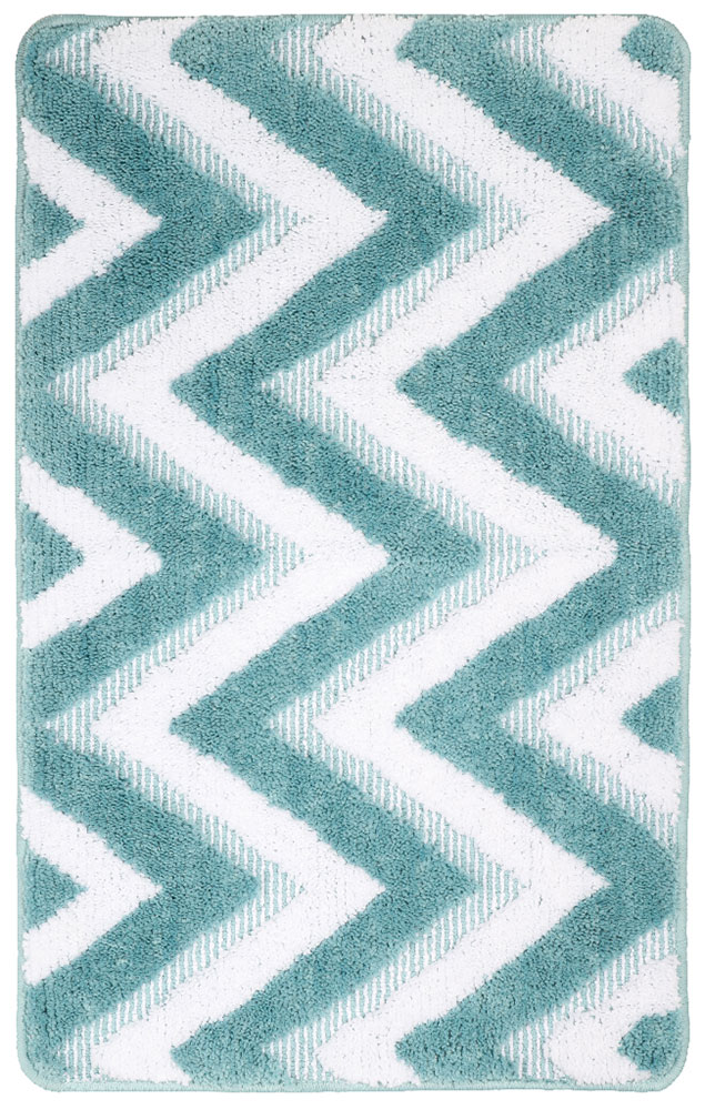 Изображение товара Коврик для ванной Fixsen River 50х80 см, голубой (FX-5004С)