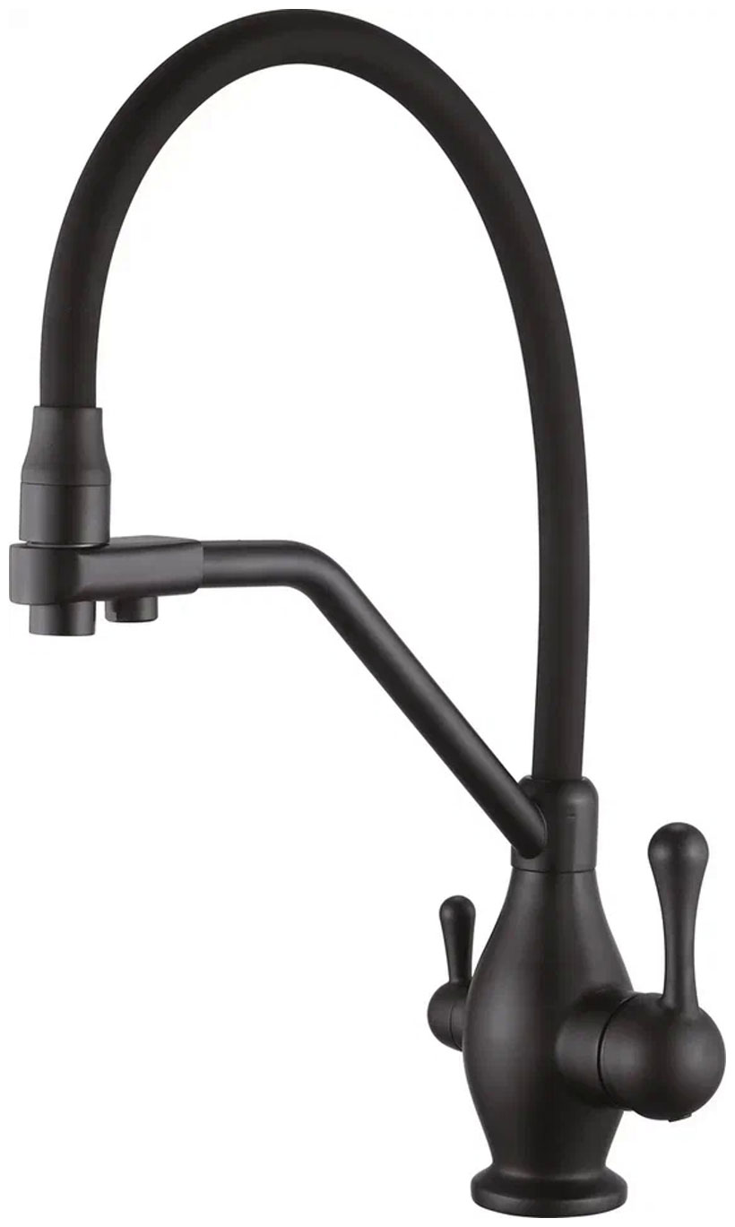 

Кухонный смеситель Rose R858/черный (R858H)