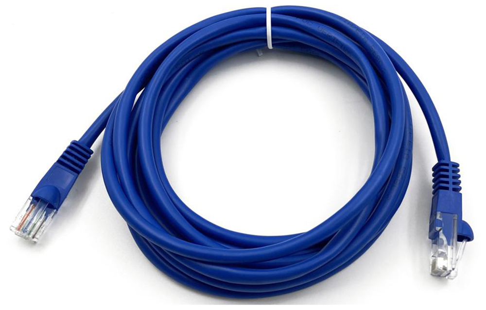 Изображение товара Патч-корд Buro UTP-5E-3M-BL кат5E RJ-45 мужской- RJ-45 мужской синий 3м