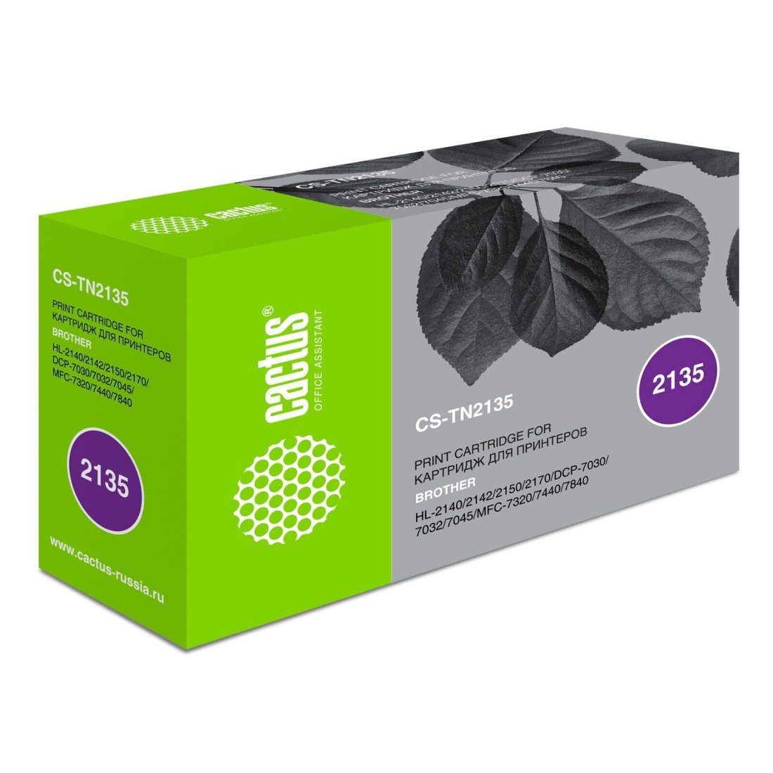 Изображение товара Картридж лазерный Cactus CS-TN2135 TN-2135 черный (1500стр.) для Brother DCP-7030/7030R/7032/7032R/7045/7045NR/HL-2140/2140R/2142/2142R/2150/2150N/2150NR/2170/2170W/2170WR/MFC-7320/7320R/7440/7440N/7440NR/7840/7840W/7840WR
