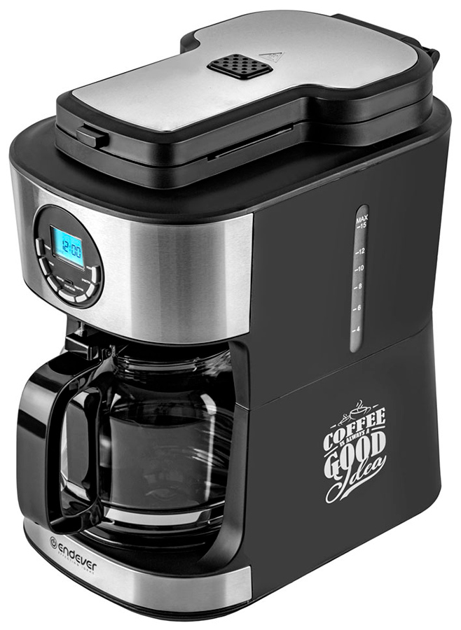 Изображение товара Кофеварка капельная Endever Costa-1048 (90459) черный/стальной
