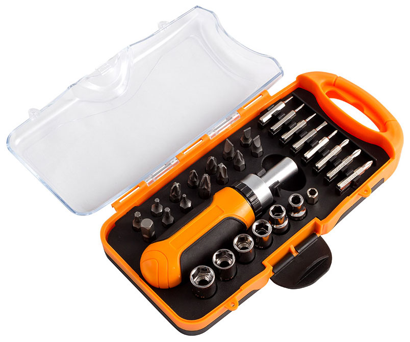 Изображение товара Набор инструментов Park 31 предмет головки биты отвертка кейс Китай