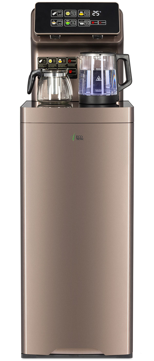 Изображение товара Ecotronic TB15-LNR gold напольный кулер с чайным столиком и дистанционным управлением Изображение товара Ecotronic TB15-LNR gold напольный кулер с чайным столиком и дистанционным управлением