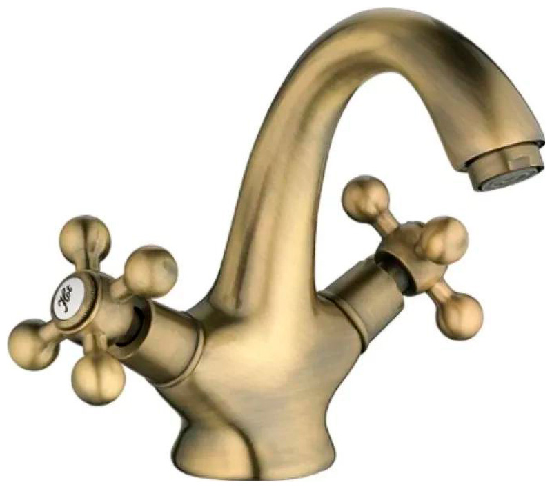 Изображение товара Смеситель D-Lin 816/бронза — латунь, керамическая кран-букса, 13.5 см излив