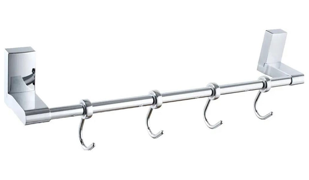 Изображение товара Планка с крючками для полотенец D-Lin D330/хром (D288330-4)