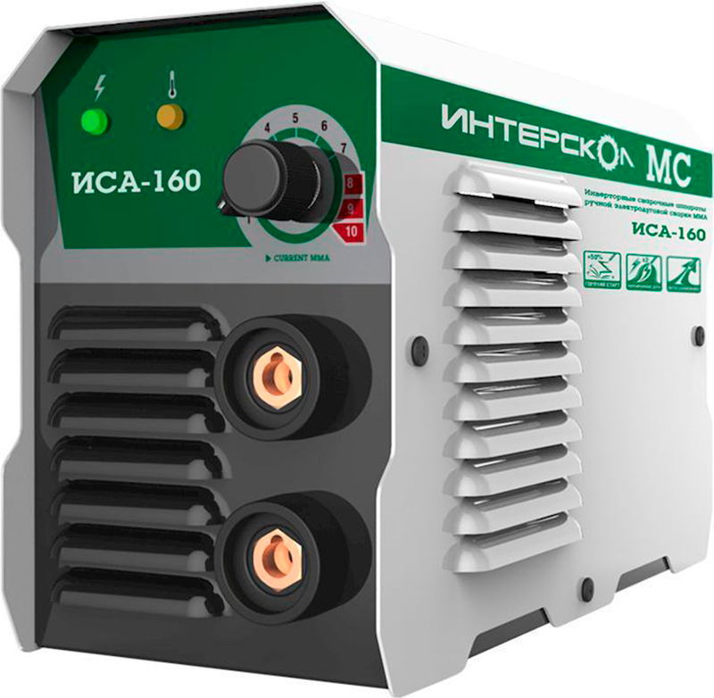 Изображение товара Сварочный аппарат инверторный Интерскол ИСА-160 МС 659.3.0.30