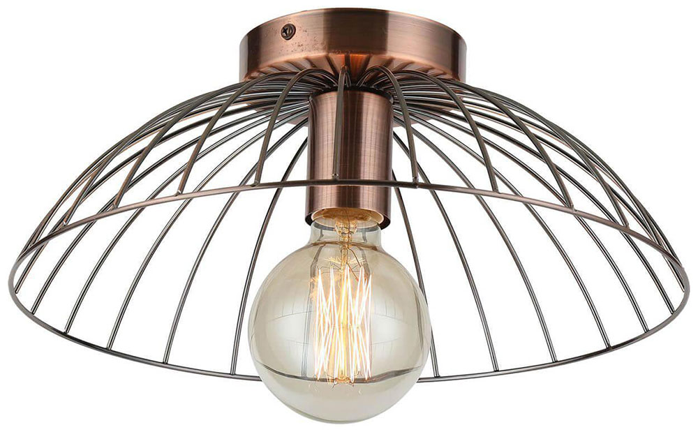 Изображение товара Потолочный светильник Lussole Loft Brooks LSP-8249 современный стиль медь IP21