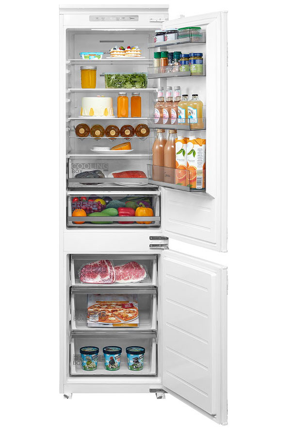 Изображение товара Встраиваемый двухкамерный холодильник Midea MDRE414FGE01, 334 Л, No Frost, инвертор