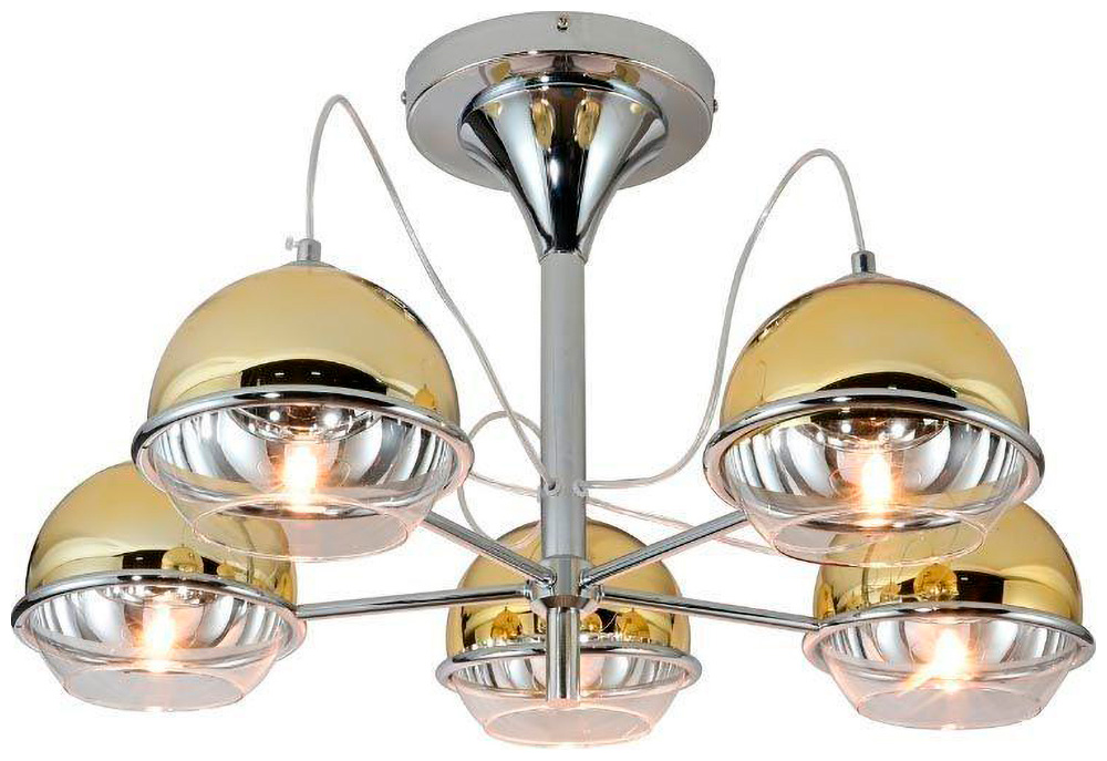 Изображение товара Люстра потолочная Lumina Deco Veroni LDC 1029-5 GD стиль Хай-Тек для кухни