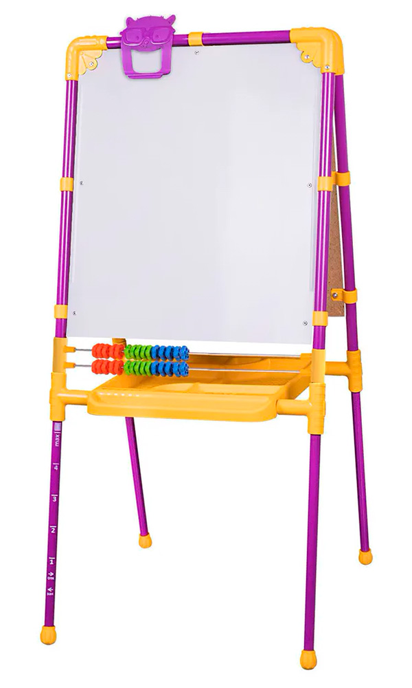 Изображение товара Мольберт растущий Brauberg BRAUBERG "NIKA KIDS", 53х46 см, для мела/магнитно-маркерный, сиреневый (238050)