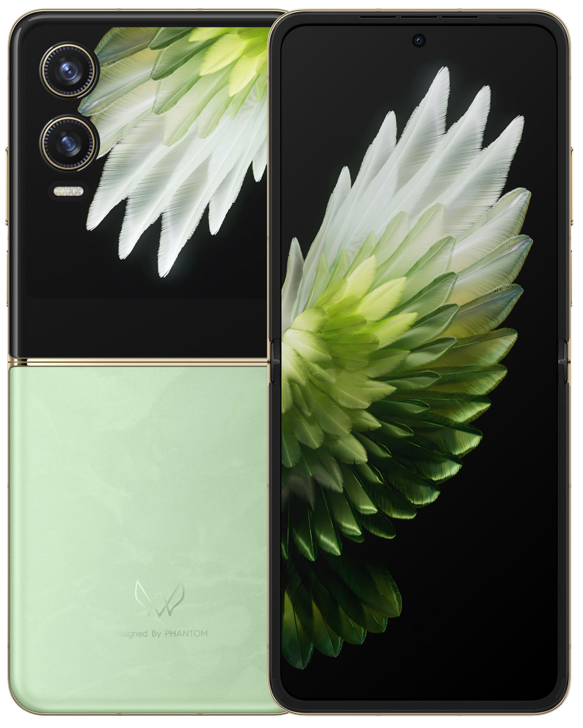 Изображение товара Складной смартфон Tecno PHANTOM V Flip2 5G 256 ГБ зеленый