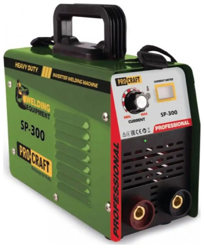 Изображение товара Сварочный аппарат инверторный Procraft SP-300, 6.6 кВт, 20-300 А, ММА