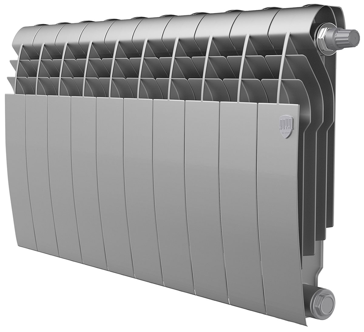 Изображение товара Радиатор биметаллический Royal Thermo BiLiner 350 Silver Satin VR80, 10 секций
