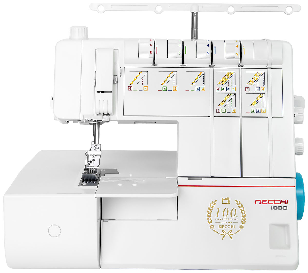 Изображение товара Плоскошовная распошивальная машина Necchi 1000 1200 ст/мин белая