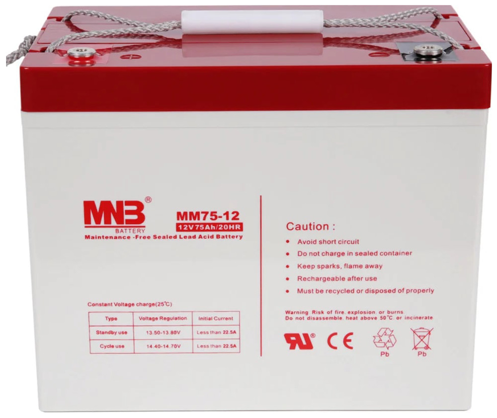 Изображение товара Аккумуляторная батарея MNB MM75-12