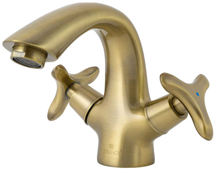 Изображение товара Смеситель для раковины Kaiser Trio бронзовый 57011-1 минимализм надежность