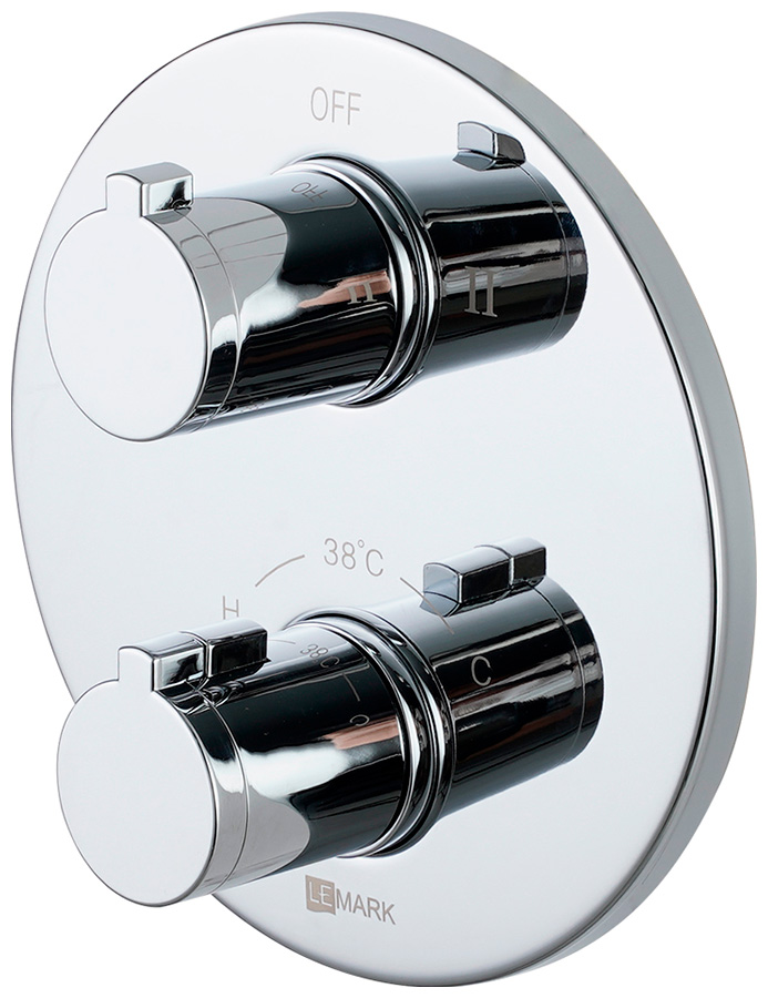 Изображение товара Встраиваемый термостатический смеситель для ванны и душа Lemark Yeti (LM7827C)