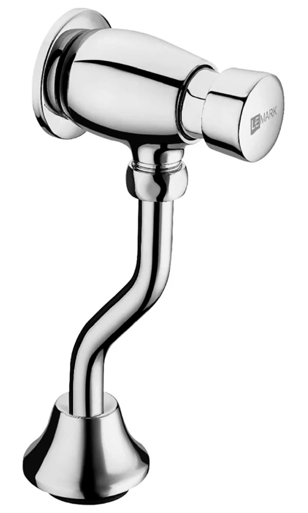 Изображение товара Смывное устройство для писсуара Lemark LM4612C латунь хром монтаж 1 отверстие