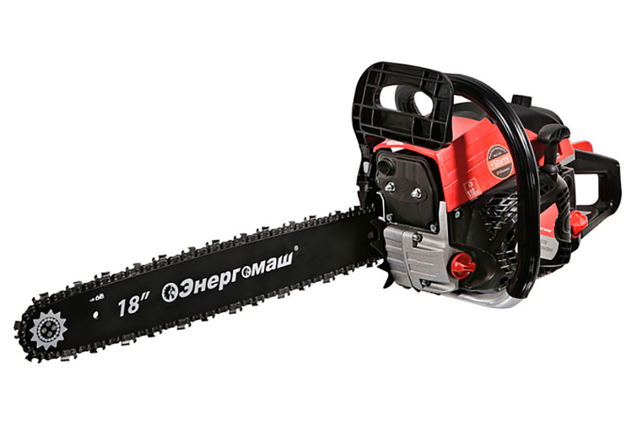 Изображение товара Бензопила Энергомаш БП-5218, 2.6 кВт, шина 18, 72 звена, шаг цепи 0.325