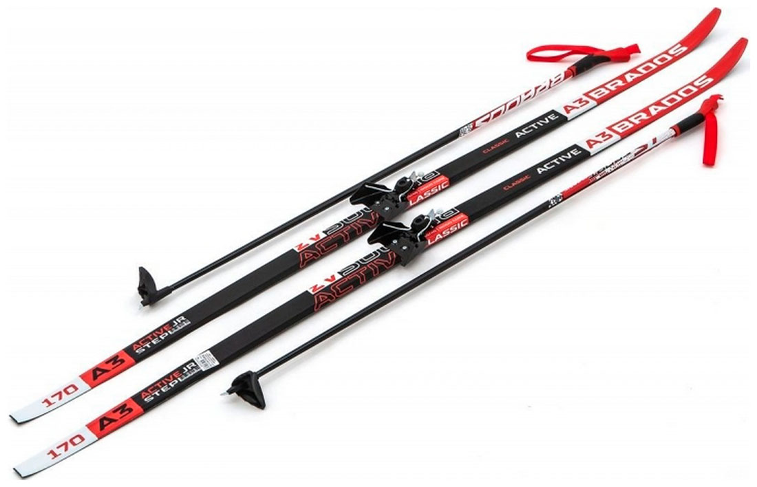 Изображение товара Лыжи беговые STC NNN - 170 WAX Brados Active A3 Red