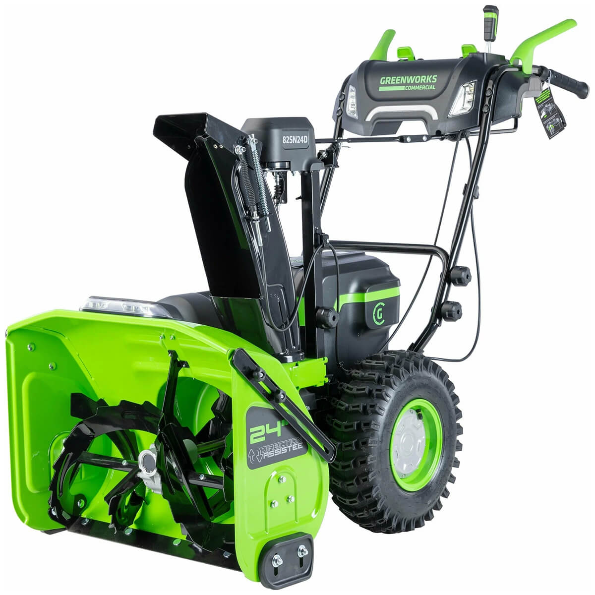 Изображение товара Аккумуляторный самоходный снегоуборщик Greenworks 82 V 61 см