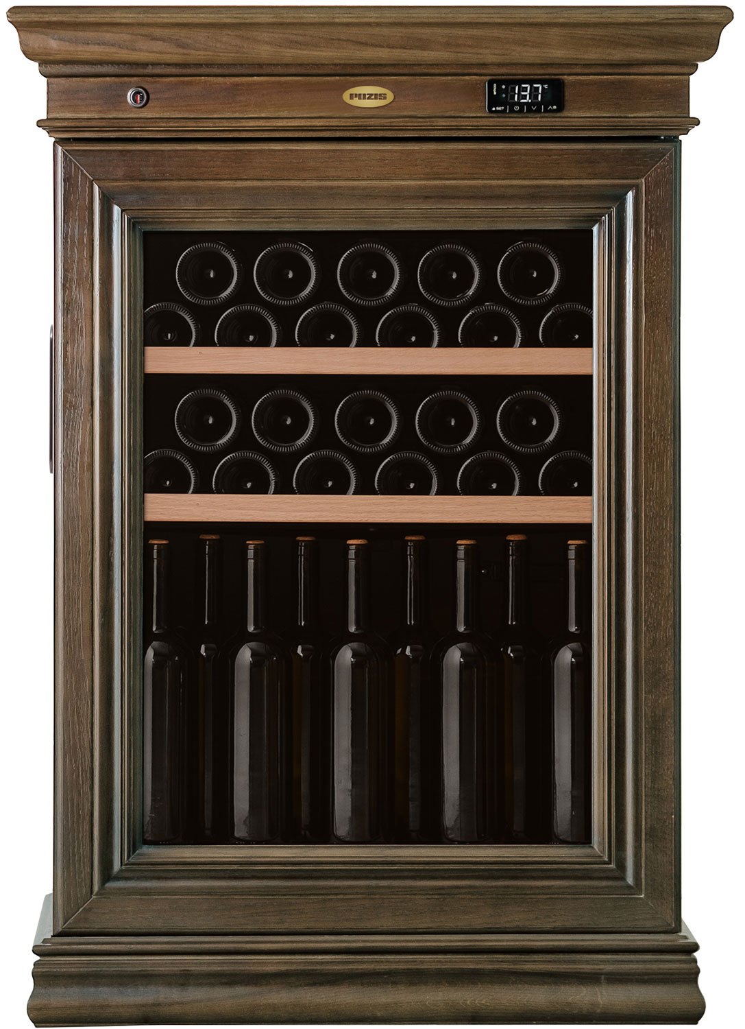 Изображение товара Винный шкаф Pozis ШВ-39 дуб М  для хранения и демонстрации вин, 42 бутылки
