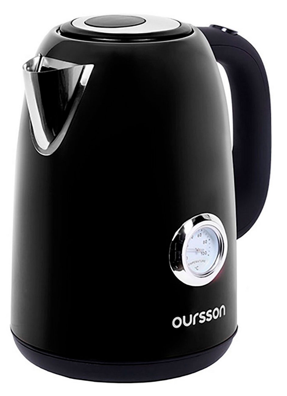 Изображение товара Электрический чайник Oursson KE1752M/BL 1,7 л, черный с термометром