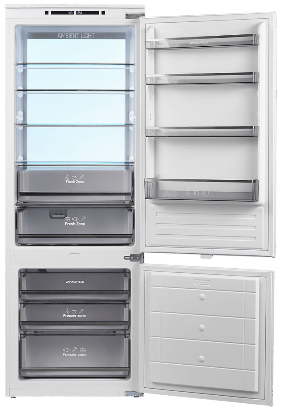 Изображение товара Встраиваемый холодильник Maunfeld MBF193NFW1GR Inverter с No Frost и LED подсветкой