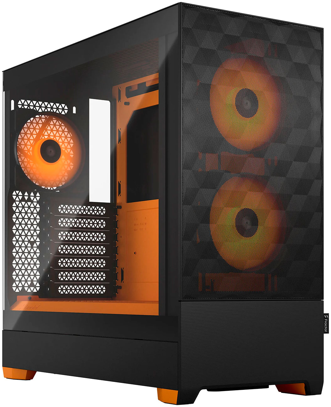 Изображение товара Компьютерный корпус Fractal Design Pop Air RGB Orange Core TG Clear Tint Black/Orange (FD-C-POR1A-05)