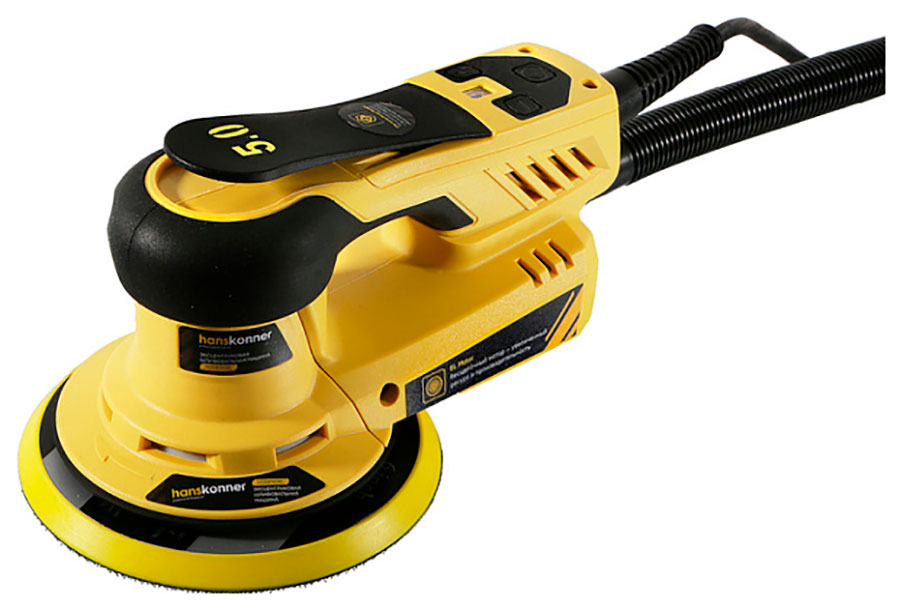 Изображение товара Эксцентриковая шлифмашина Hanskonner PLATINUM HOS8140BL 150 мм бесщеточный мотор