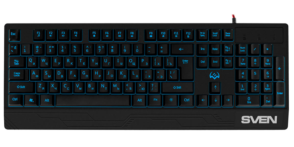 Изображение товара Игровая клавиатура Sven KB-G8300 (104 кл, 12 Fn, подсветка) (SV-019280)