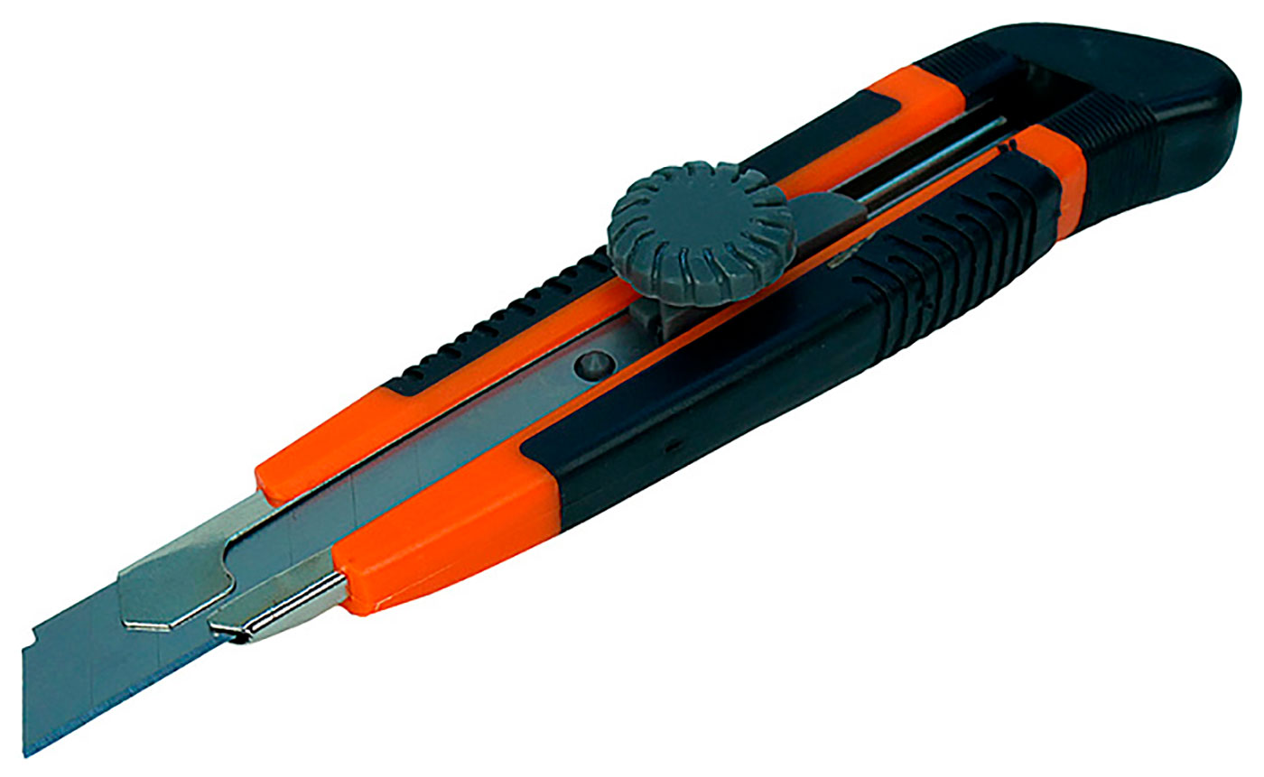Изображение товара Нож строительный Sturm! 18мм, винтовой фиксатор, металлическая направляющая (1076-09-03)