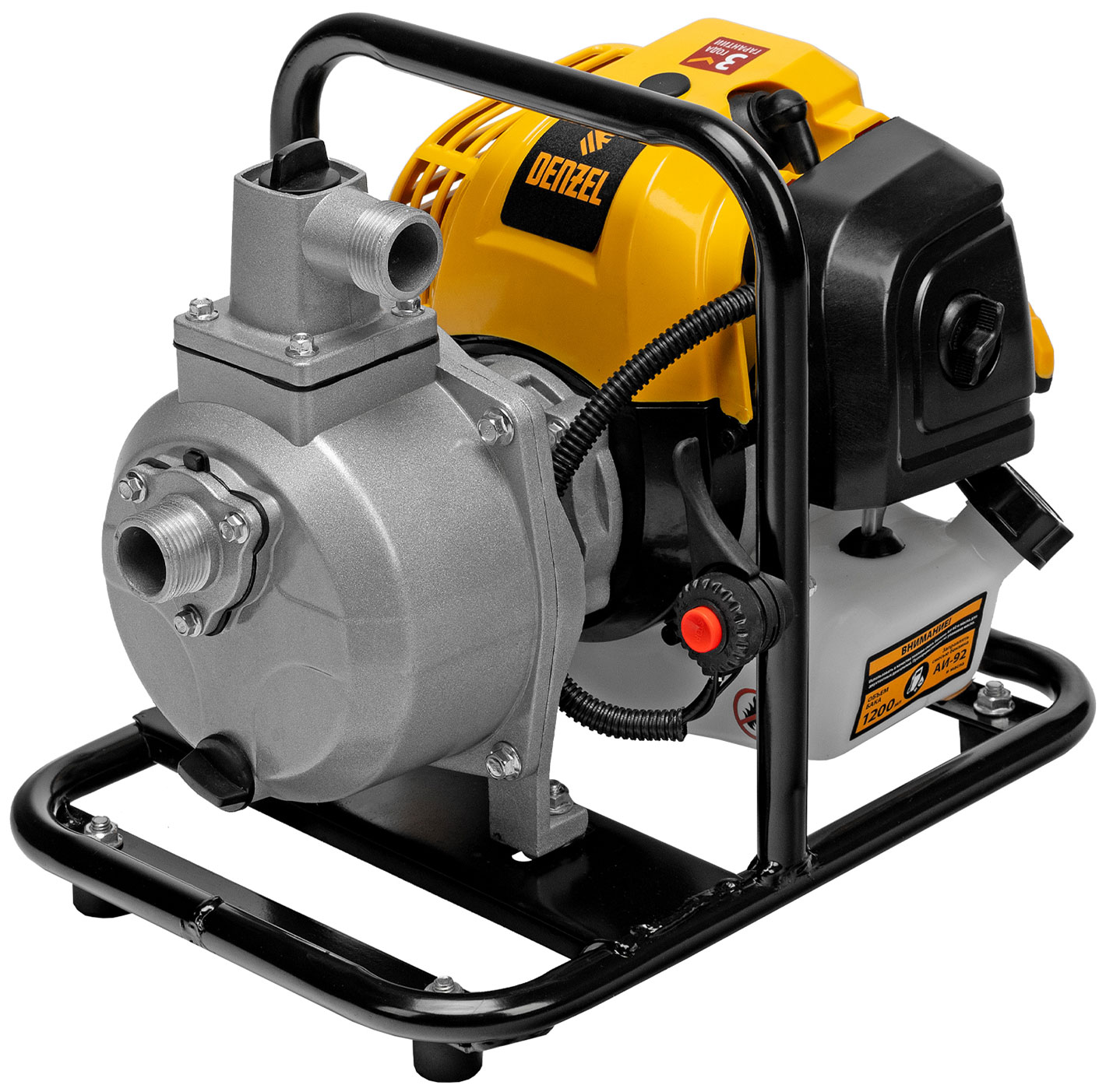 Изображение товара Мотопомпа бензиновая для чистой воды Denzel PX-25 (99205)