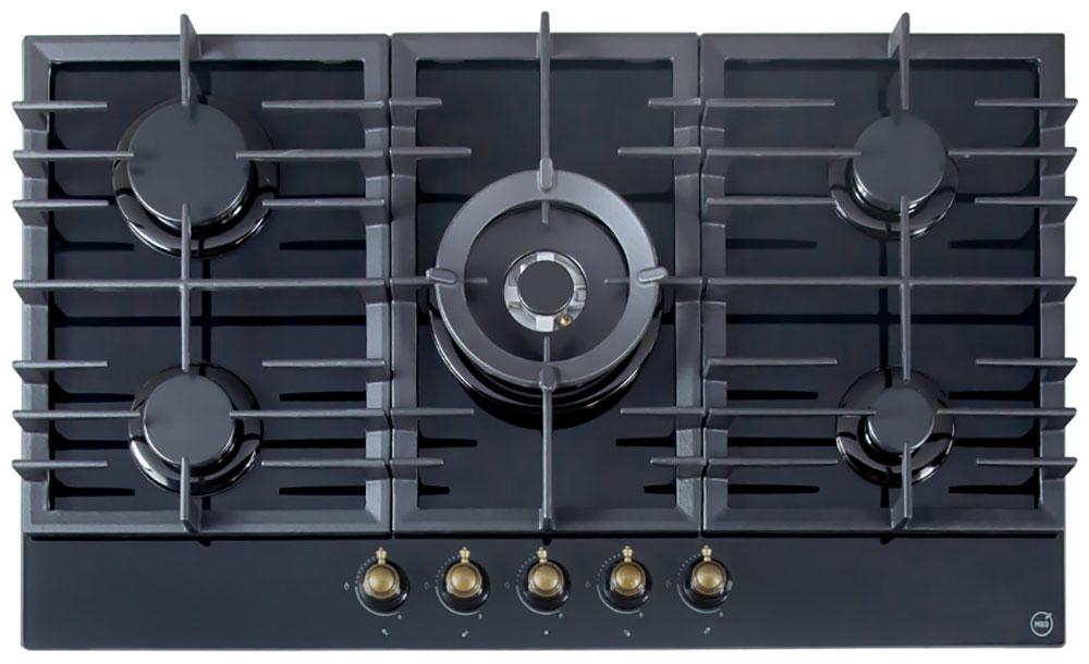 Изображение товара Газовая варочная панель MBS PG-905 BL classic 5 конфорок ретро дизайн и безопасность