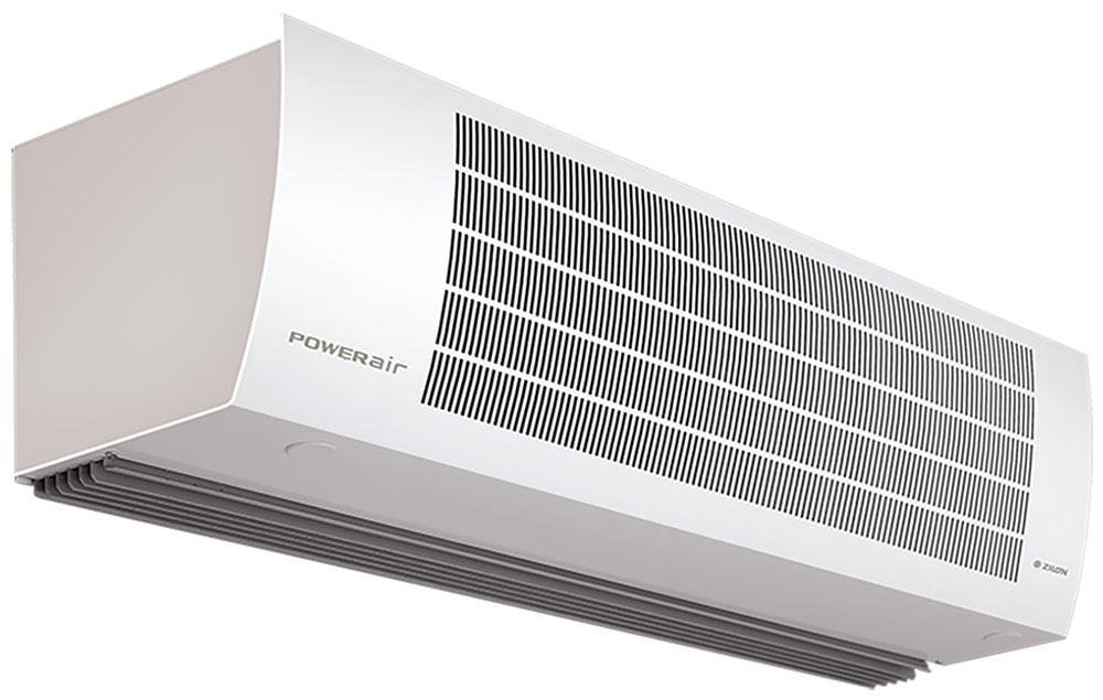 Изображение товара Тепловая завеса с водяным нагревом Zilon ZVV-2W40 39.6 кВт Белая для коммерческих помещений